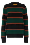 Guest In Residence Stripe Crew Sweater In Multi