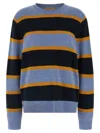 Guest In Residence Striped Crew-neck Sweater In Blue
