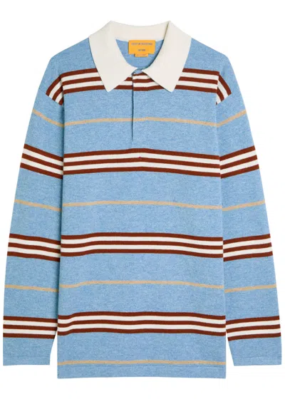 GUEST IN RESIDENCE GUEST IN RESIDENCE STRIPED CASHMERE POLO JUMPER