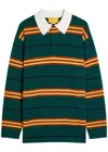 Guest In Residence Striped Cashmere Polo Jumper In Multi