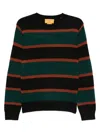 Guest In Residence Striped Crew-neck Sweater In Multi