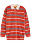 Guest In Residence Cashmere Striped Rugby Shirt In Stripe