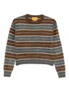 Guest In Residence Striped Knitted Sweater In Brown