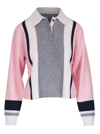 Guest In Residence Striped Polo Shirt