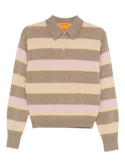 Guest In Residence Striped Polo Shirt