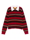 Guest In Residence Striped Polo Shirt In Multi