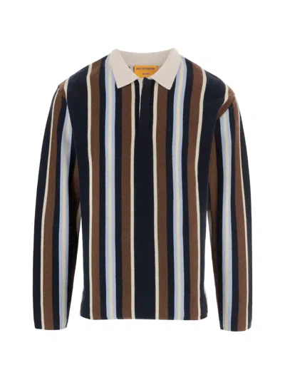 Guest In Residence Multicolored Striped Cashmere Polo Shirt