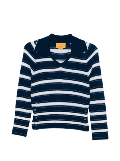 Guest In Residence Port Cashmere Polo Shirt In Multi