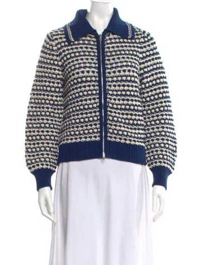 Pre-owned Guest In Residence Striped Sweater W/ Tags In Blue