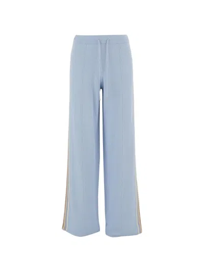 Guest In Residence Striped Track Pants In Blue