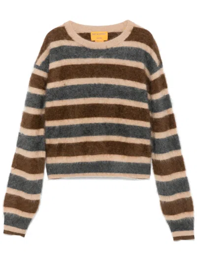 Guest In Residence Stripped Sweater In Grey