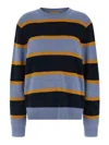Guest In Residence Striped Crew-neck Sweater In Multi
