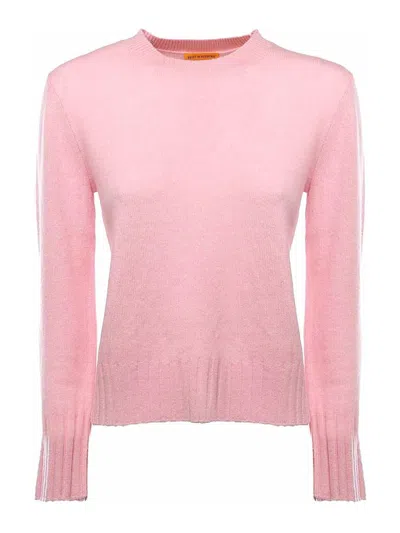 Guest In Residence Shrunken Crew Cashmere Sweater In Multi