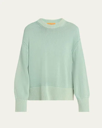 Guest In Residence Sunwash Cozy Crewneck Sweater In Sage Brush