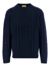 Guest In Residence Cashmere Sweater With Cable Knit In Blue