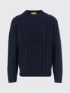 Guest In Residence Cashmere Sweater With Cable Knit In Blue
