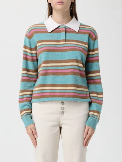 GUEST IN RESIDENCE POLO SHIRT GUEST IN RESIDENCE WOMAN COLOR MULTICOLOR,H64304005