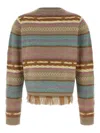Guest In Residence Western Striped Wool And Cashmere-blend Jumper In Multi