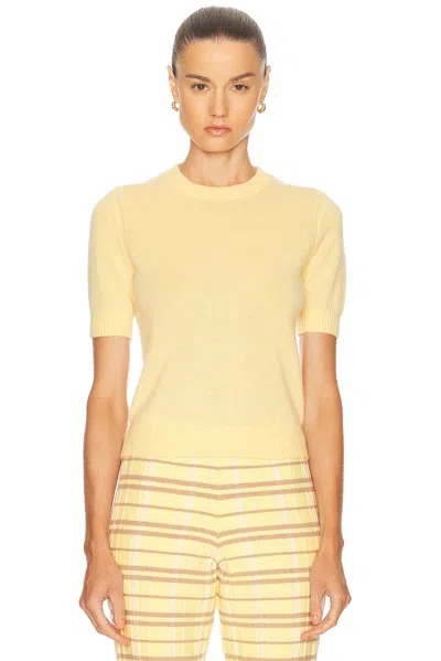 Guest In Residence Jumper Tee In Yellow