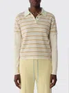 Guest In Residence Layered Stripe Rugby Sweater In Limewash In Multi