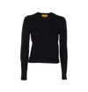 Guest In Residence Shrunken Crewneck Sweater In Cashmere In Black