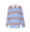 Guest In Residence Women Cashmere Striped Polo Shirt In Multi