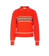 Guest In Residence Cable Collegiate Fair Isle Cable-knit Wool And Cashmere-blend Polo Sweater In Red