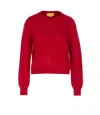 Guest In Residence Crew-neck Cashmere Sweater In Red