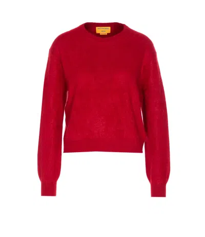 Guest In Residence Crew-neck Cashmere Sweater In Red