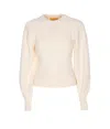 Guest In Residence Sculpted Sweater In White
