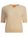 Guest In Residence T-shirts Yellow In Neutral