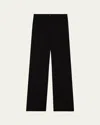 Guest In Residence Tailored Cashmere-blend Pants In Black