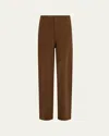 Guest In Residence Tailored Cashmere-blend Pants In Chestnut