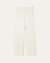 Guest In Residence Tailored Cashmere-blend Pants In Cream