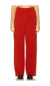 Guest In Residence Tailored Cashmere Pant In Burnt Orange