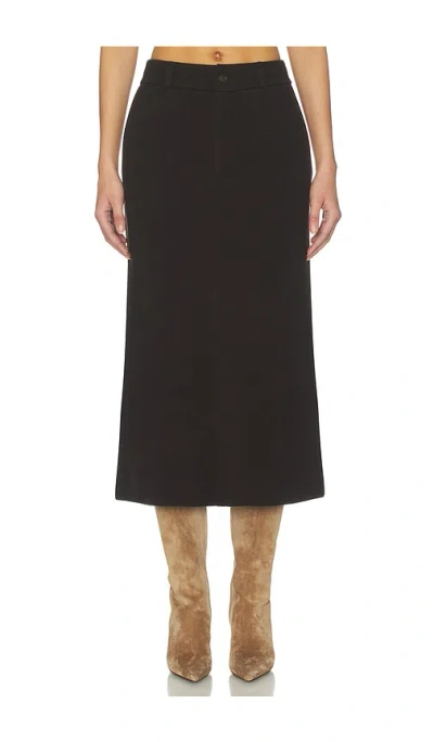 Guest In Residence Tailored Skirt In Black