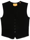 Guest In Residence Cashmere Vest In Black