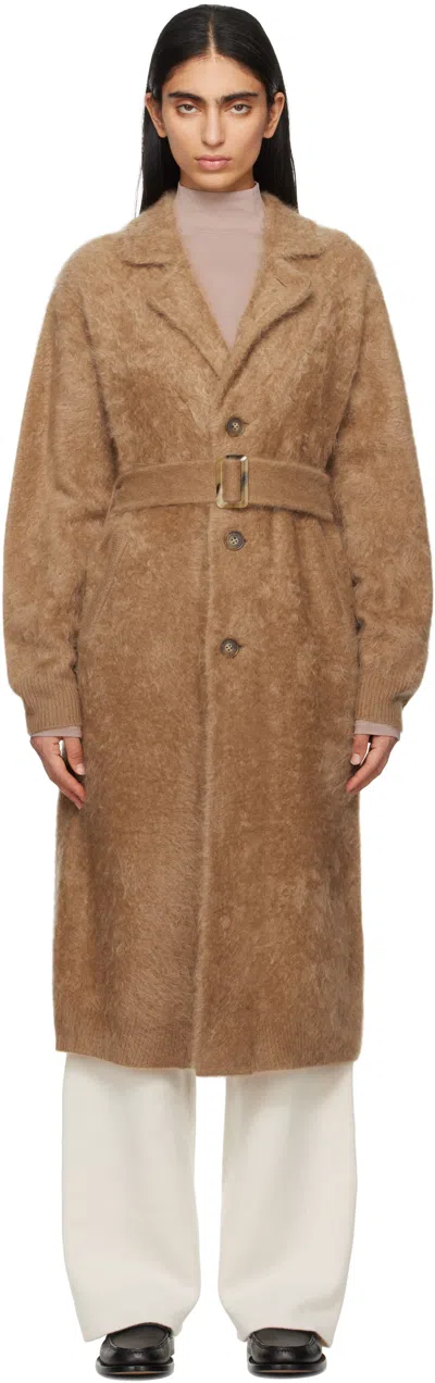 Guest In Residence Tan Grizzly Wash Coat In Alm Almond