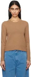 Guest In Residence Crew-neck Sweater In Alm Almond