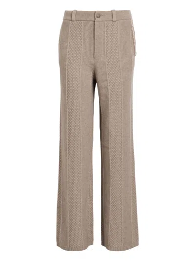 Guest In Residence Textured Trousers In Brown