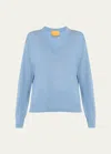 GUEST IN RESIDENCE THE AIRY V-NECK CASHMERE SWEATER