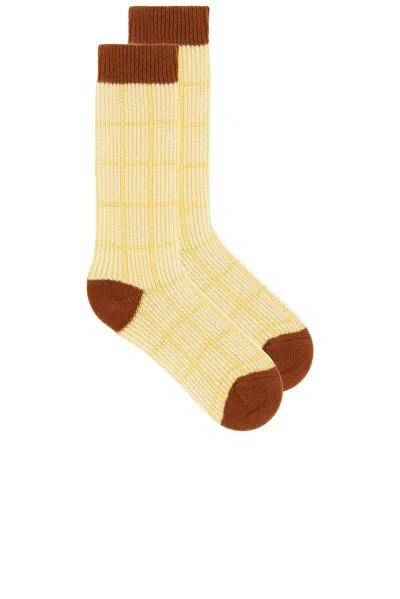 Guest In Residence The Checker Soft Sock In Multi