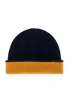 Guest In Residence The Inside Out! Cashmere Hat In Midnight & Sungold