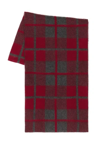 Guest In Residence The Plaid Big Scarf In Red