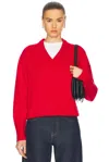 Guest In Residence Oversized Cashmere In True Red