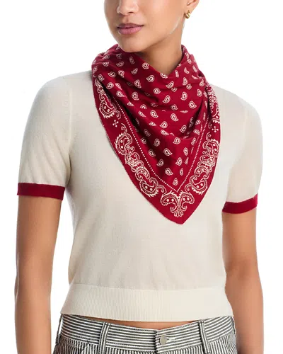 Guest In Residence The Wild Rag Bandana Scarf In Red