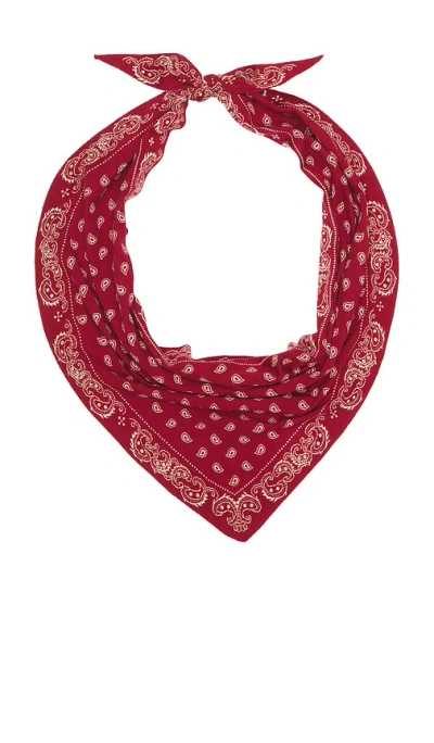 Guest In Residence The Wild Rag Scarf In Carmine & Butter
