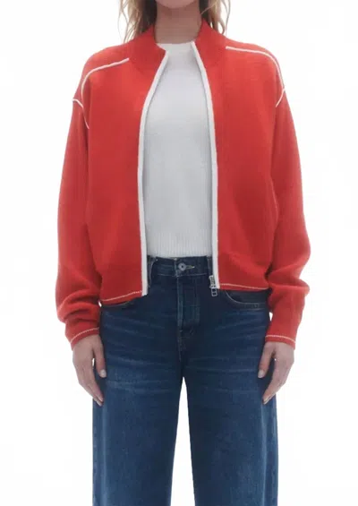 Guest In Residence Track Jacket In Cherry
