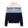 Guest In Residence Track Polo In Midnight Combo
