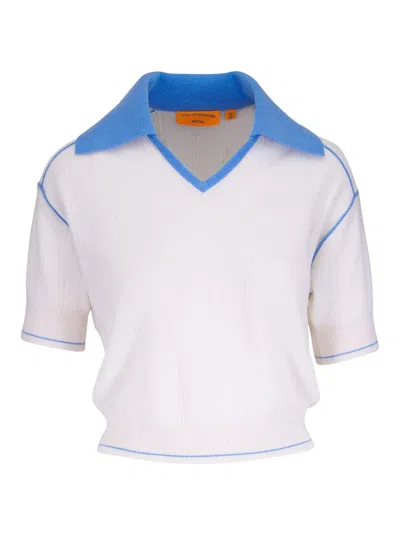 Guest In Residence Two-tone Polo Top
